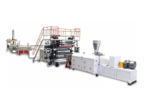 PVC artificial marble slab sheet profile making machine production line