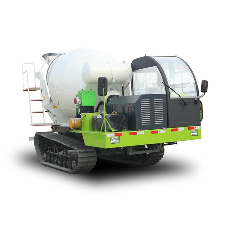Crawler concrete mixing truck 2m3
