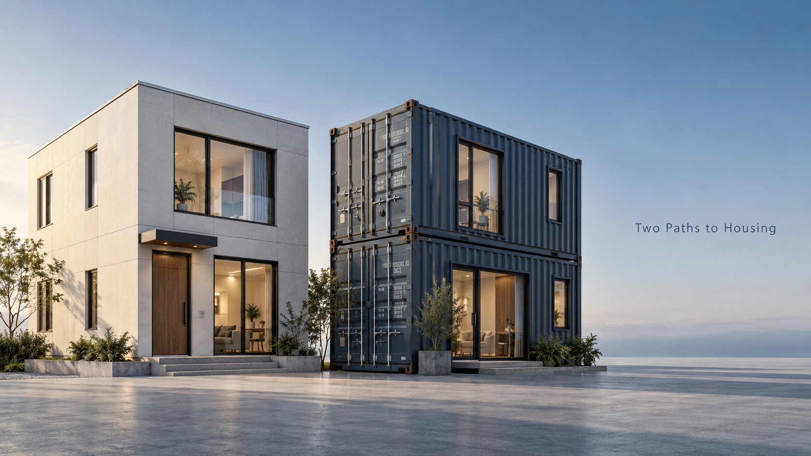 Maisons préfabriquées ou maisons conteneurs : quelle est la différence ?