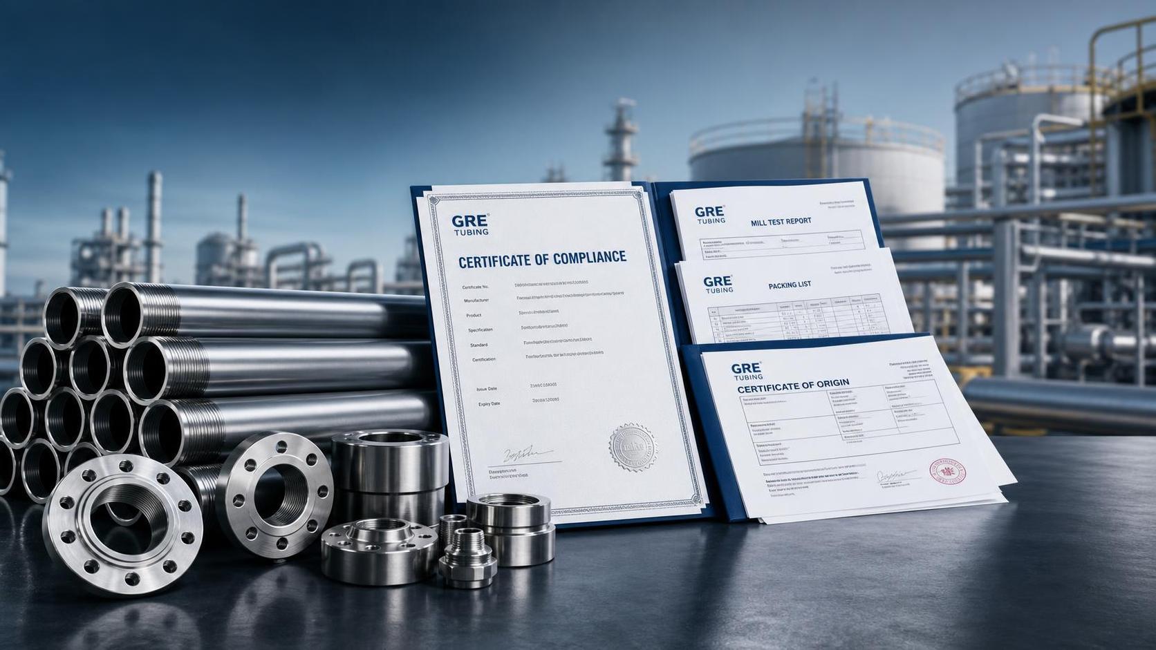 What certification documents are expected for GRE Tubing supply What certification documents are expected for GRE Tubing supply