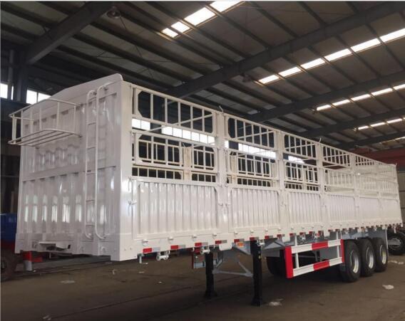 SHACMAN 3 Axles Stake Fence Cargo Trailer