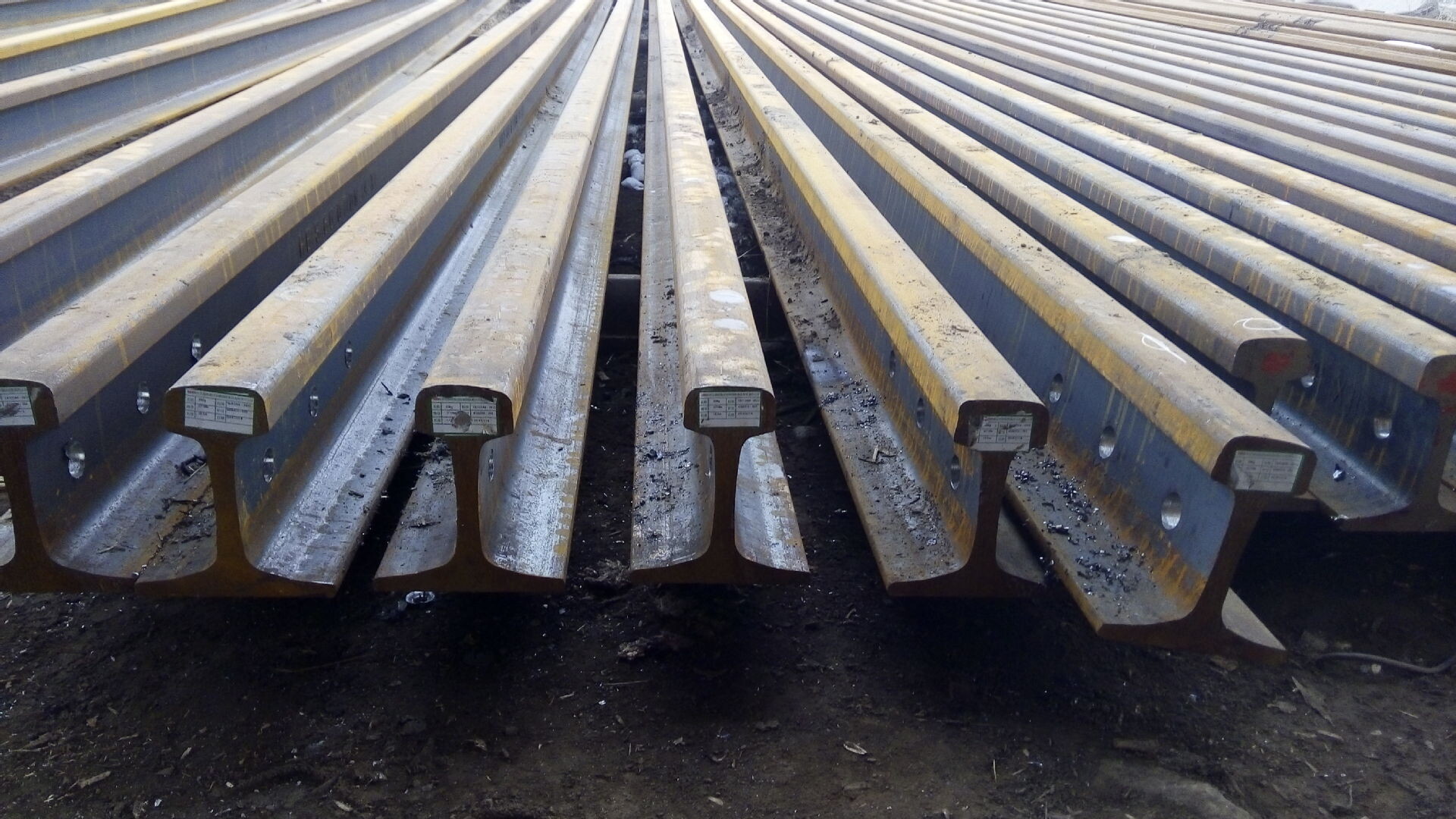 DIN 536 A45 A55 A65 A75 A100 A120 Steel Rail
