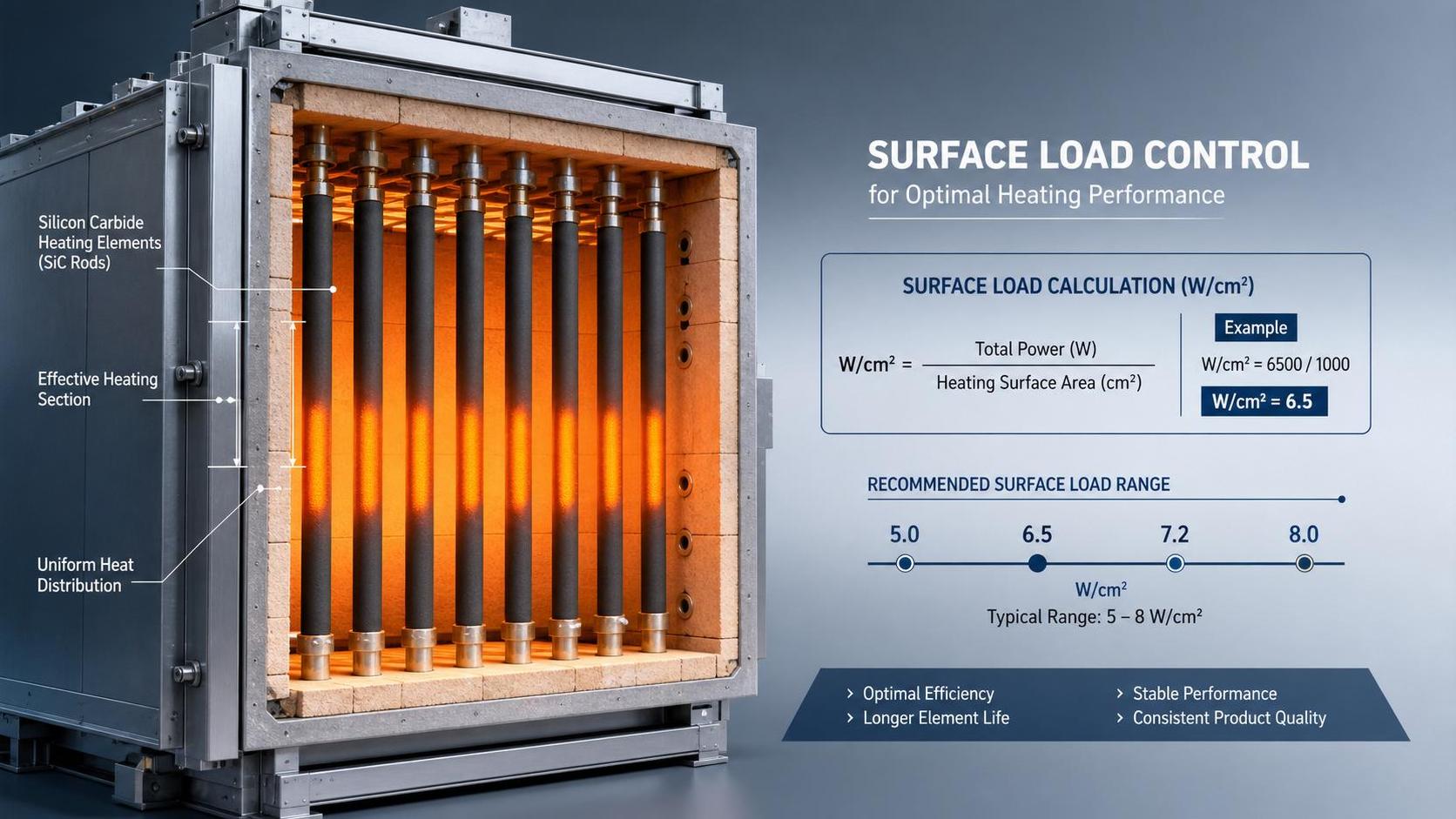What Is the Surface Load of SiC Rods?