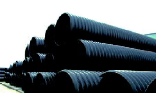 Tube ondulé à bande d'acier HDPE