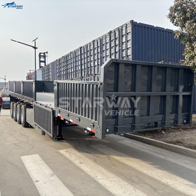 4-Axle Sidewall Trailer for Heavy Cargo