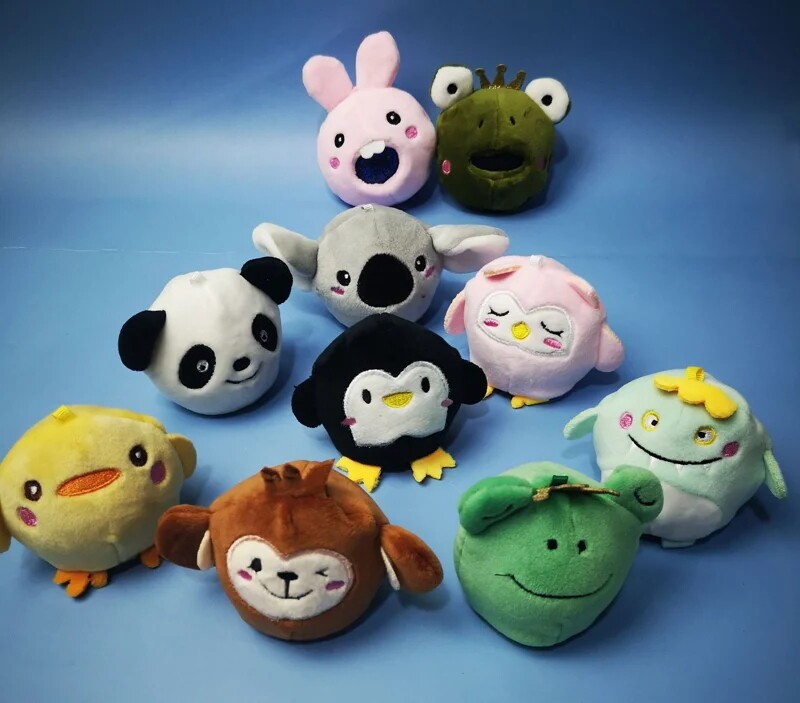详情1.jpg Customized baby animal plush pet squeeze jelly ball pear keychain toy