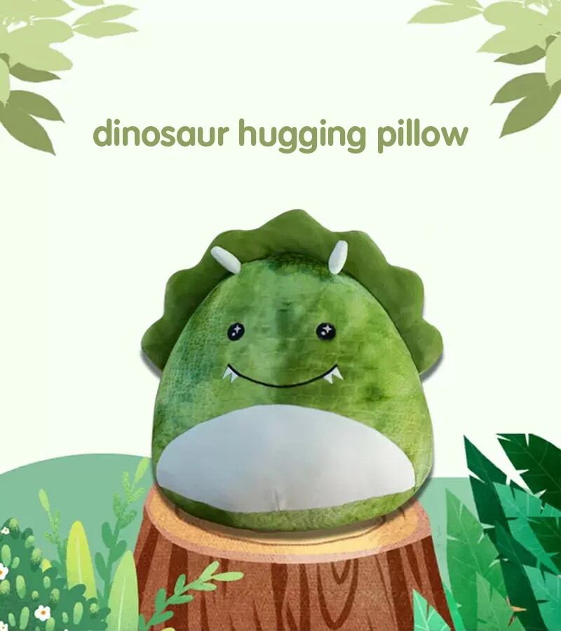 Stuffed dinosaur soft animal plush hugging pillow ultrasoft pillow plush toy
