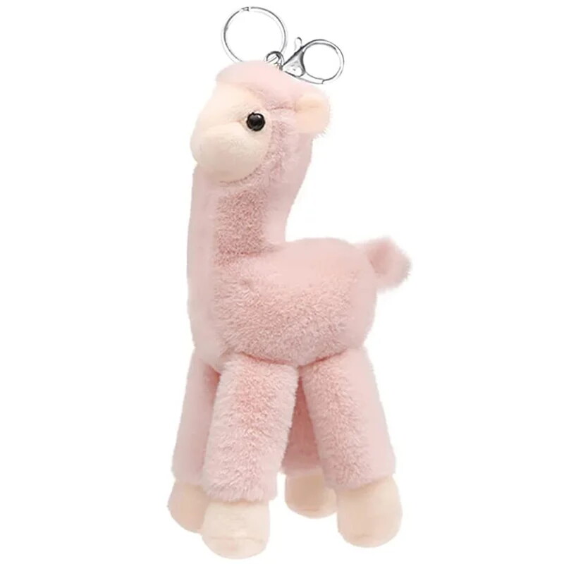 Key Chain Plush Llama Key Ring Faux Fur Charm Cute Animal Backpack Hanging Pendant Gift Key Chain Plush Llama Key Ring Faux Fur Charm Cute Animal Backpack Hanging Pendant Gift