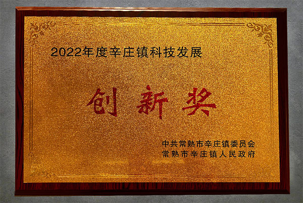 2022 Technology Development and Innovation Award of Xinzhuang Town