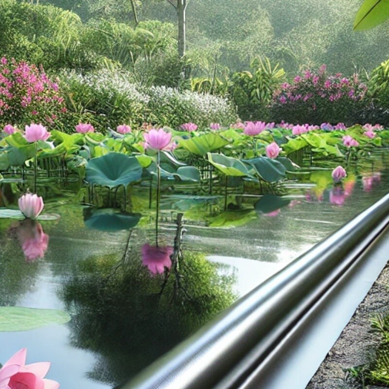 Lotus Pond Waterproofing Membrane غشاء مانع لتسرب المياه لبركة اللوتس