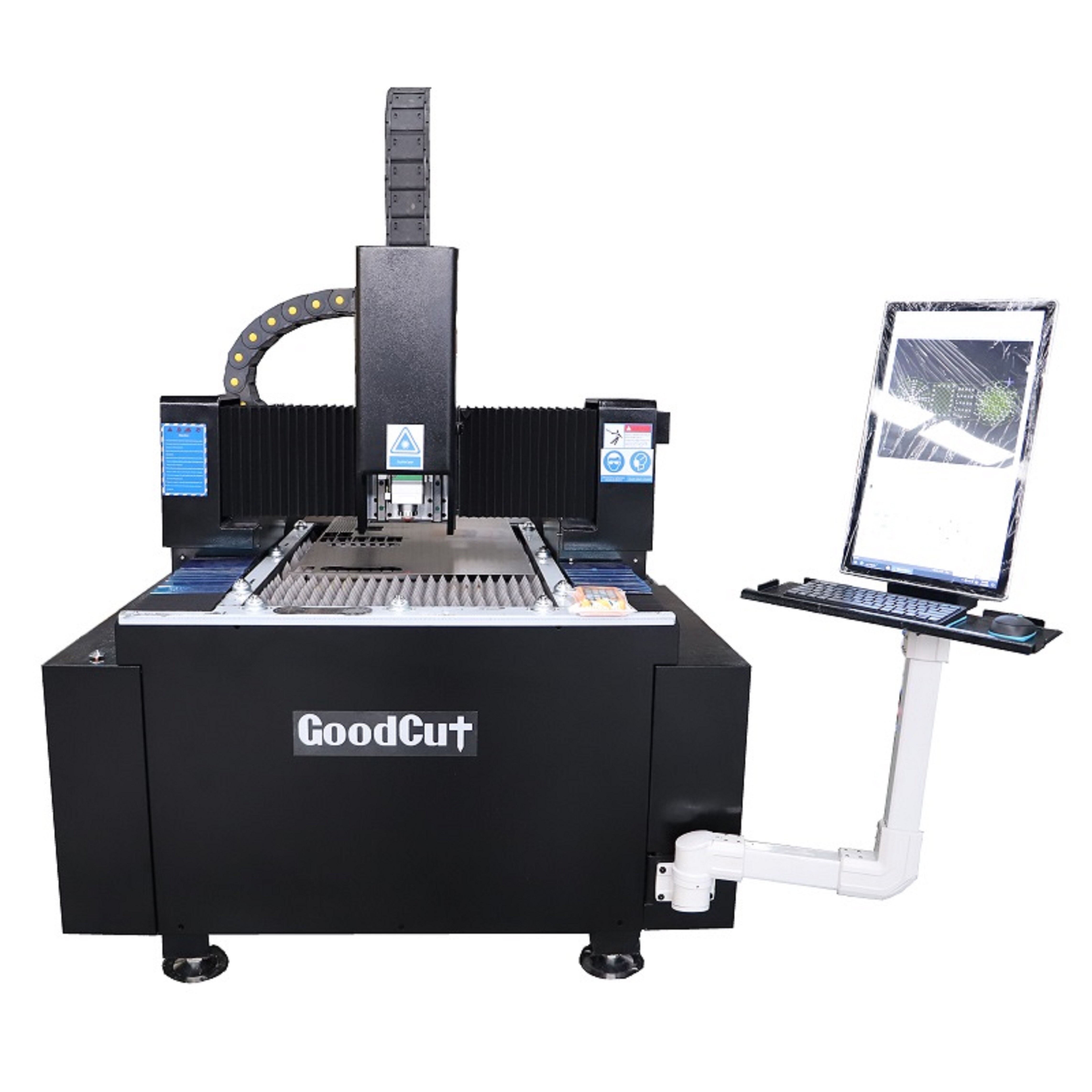 Machine de découpe laser à fibre de petite taille GC6090F GC6010F GC1390F pour la découpe de métal