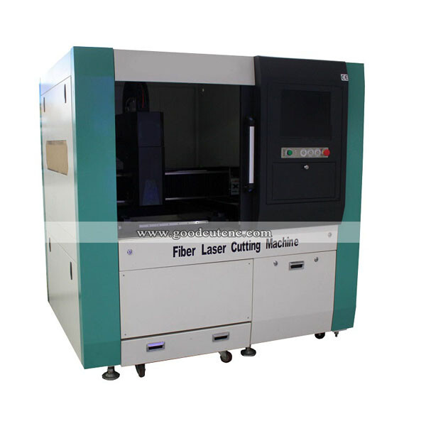 Machine de découpe laser à fibre 6040 de petite taille GC6040FC avec couvercle