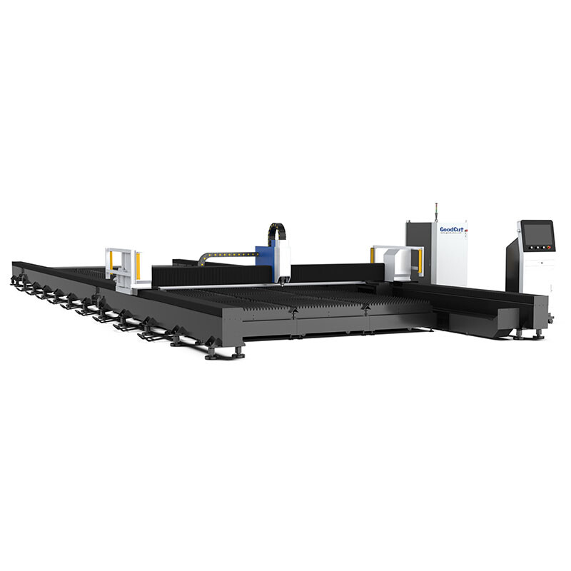 Machine de découpe laser à fibre pour rail au sol de 12 m de long GC3012F