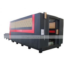Machine de découpe laser à fibre en acier au carbone inoxydable personnalisée de haute qualité GC1530FC-D avec table d'échange