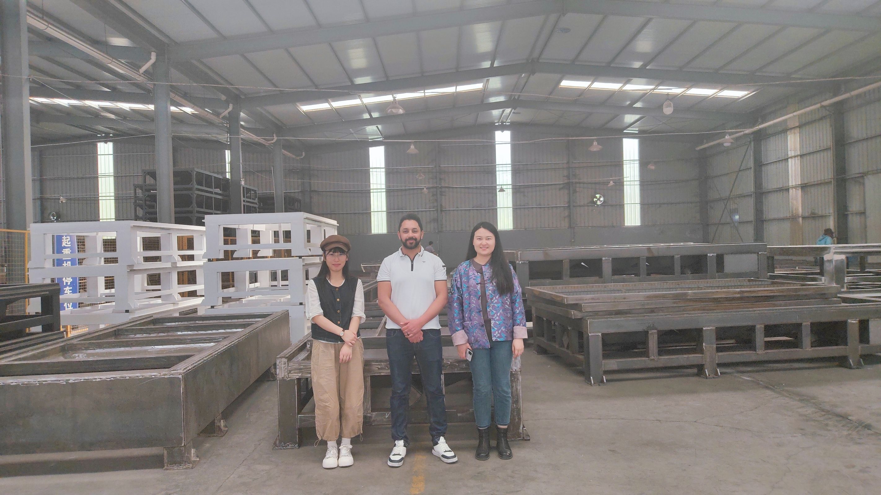Un client égyptien est venu visiter l'usine GoodCut