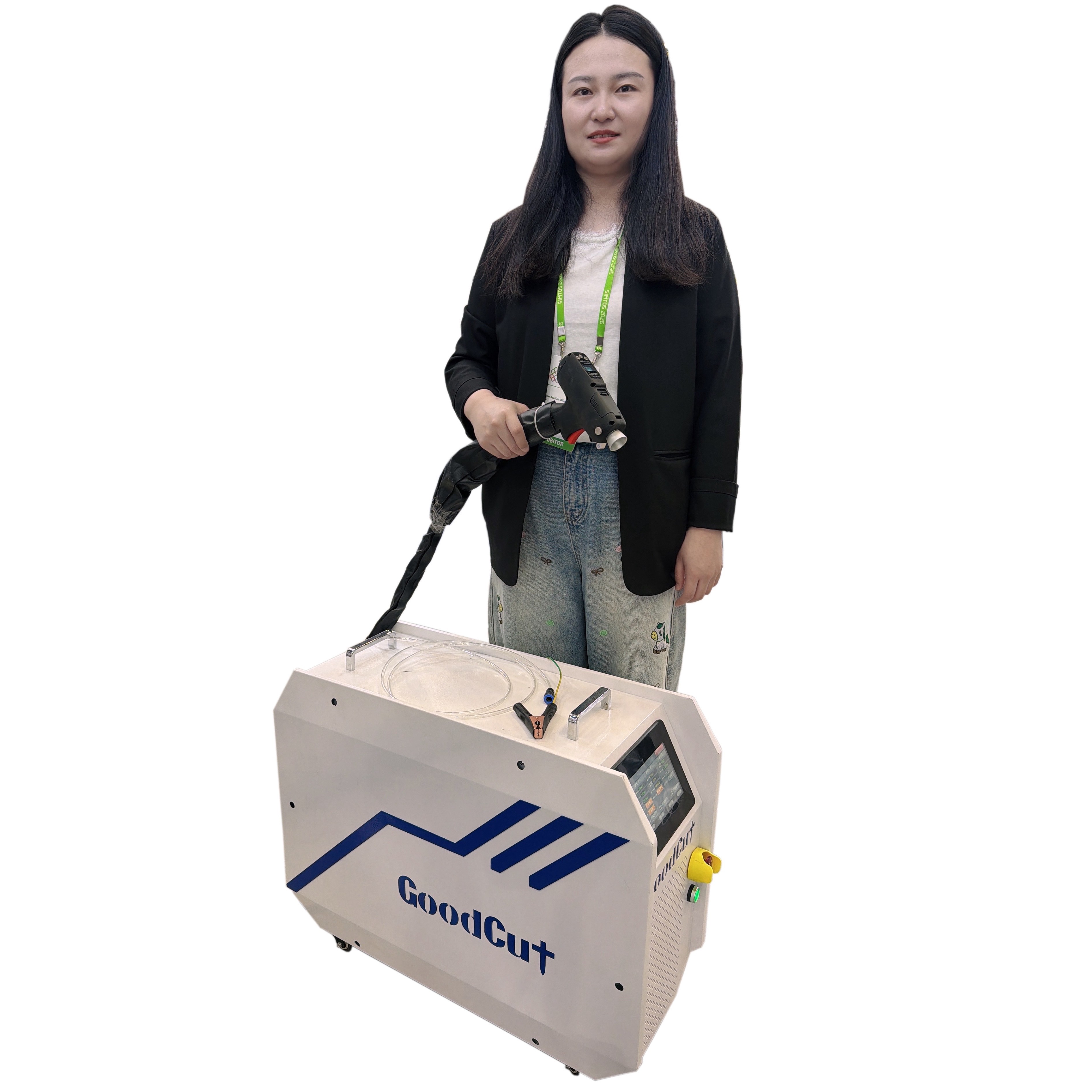 GC-WCCA Soudeuse laser à refroidissement par air Machine laser 5 en 1 de soudage, découpe et nettoyage
