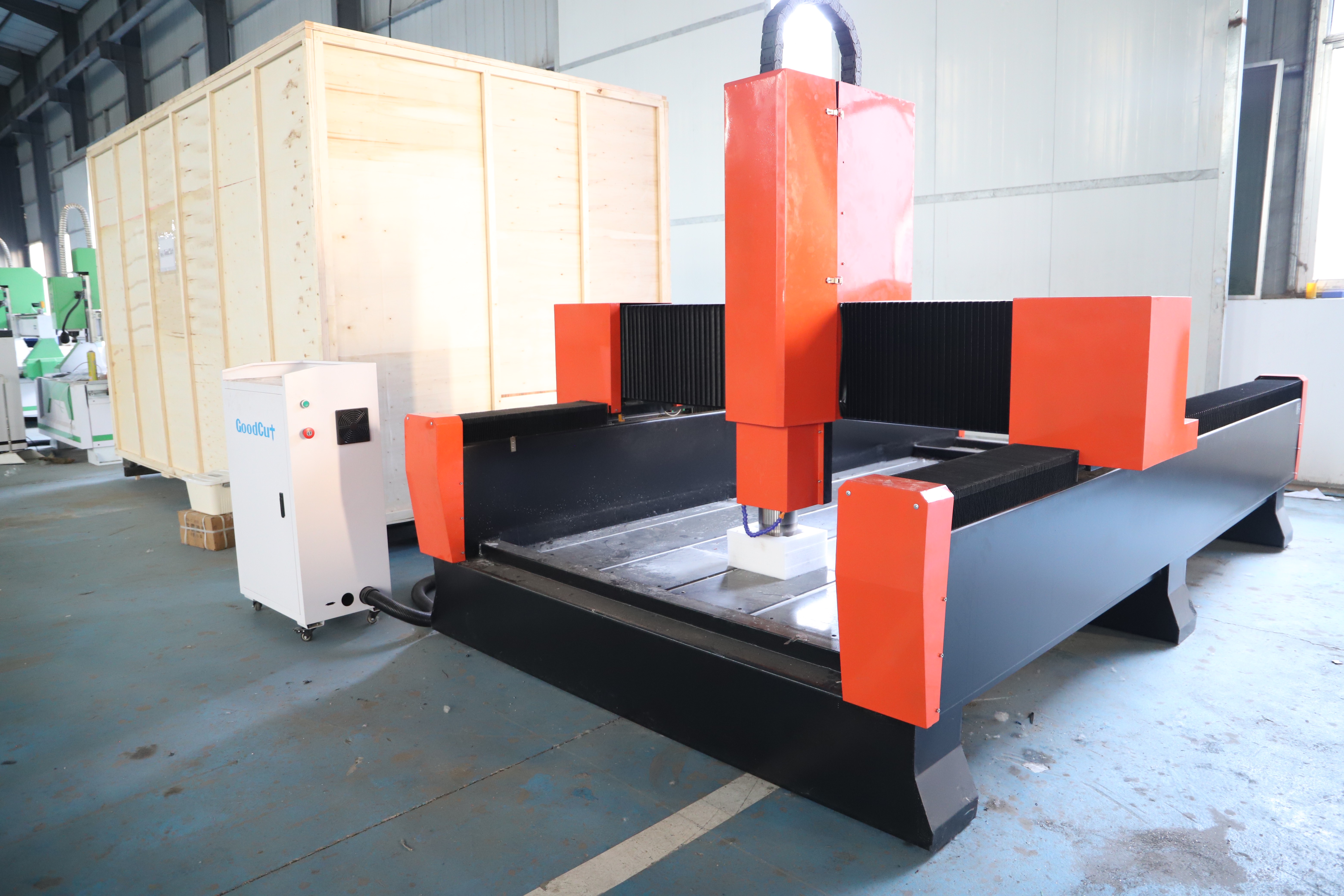 Machine de gravure CNC sur pierre GC1325S pour granit marbre calcaire grès ardoise jade pierre bleue basalte travertin pierre artificielle pierre de quartz pierre frittée pierre brute bloc de pierre,dalle de pierre