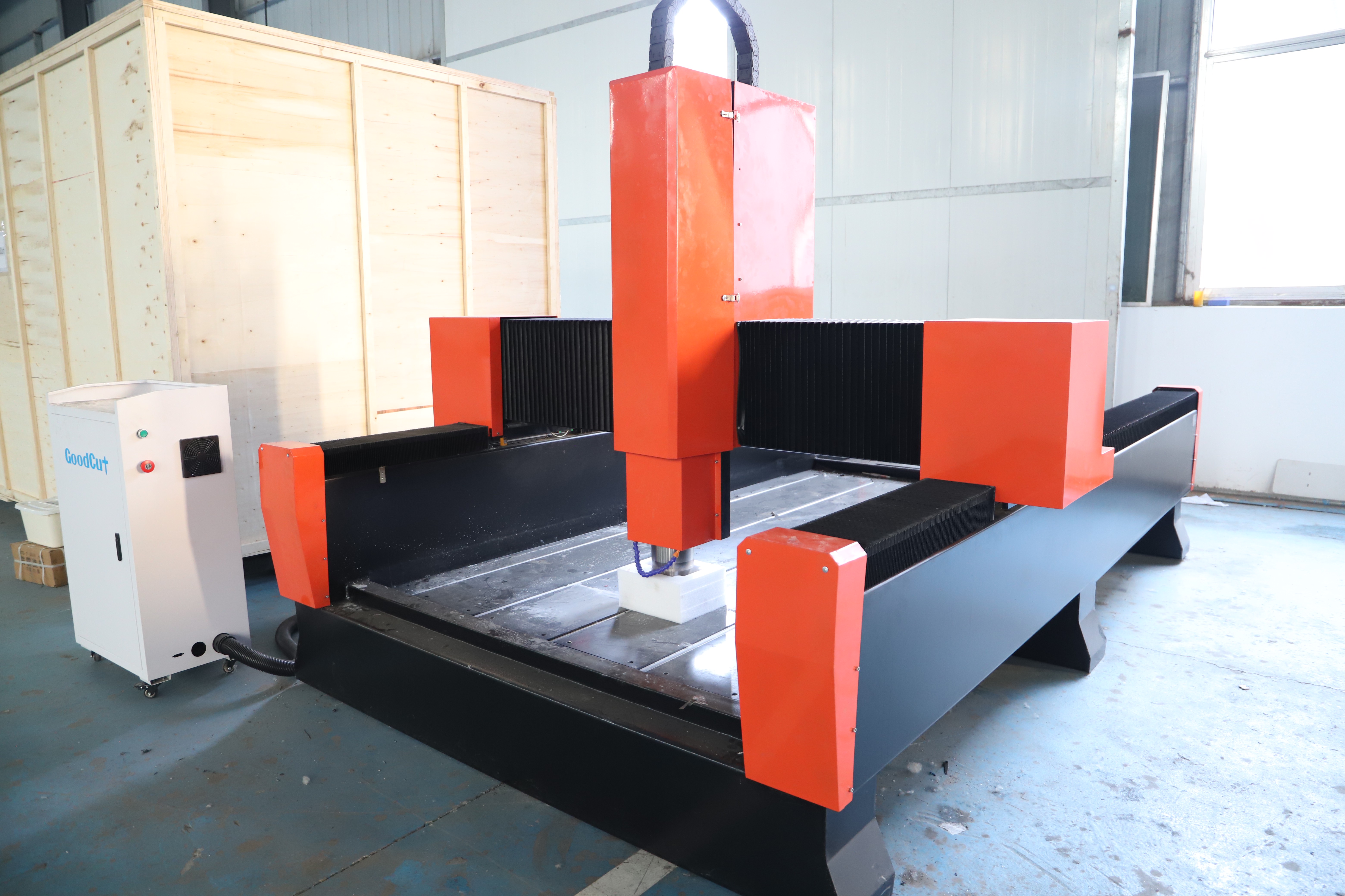 Machine de gravure CNC sur pierre GC1325S pour granit marbre calcaire grès ardoise jade pierre bleue basalte travertin pierre artificielle pierre de quartz pierre frittée pierre brute bloc de pierre,dalle de pierre