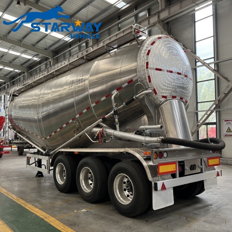 Aluminum Bulker Cement PTO Tanker Trailer