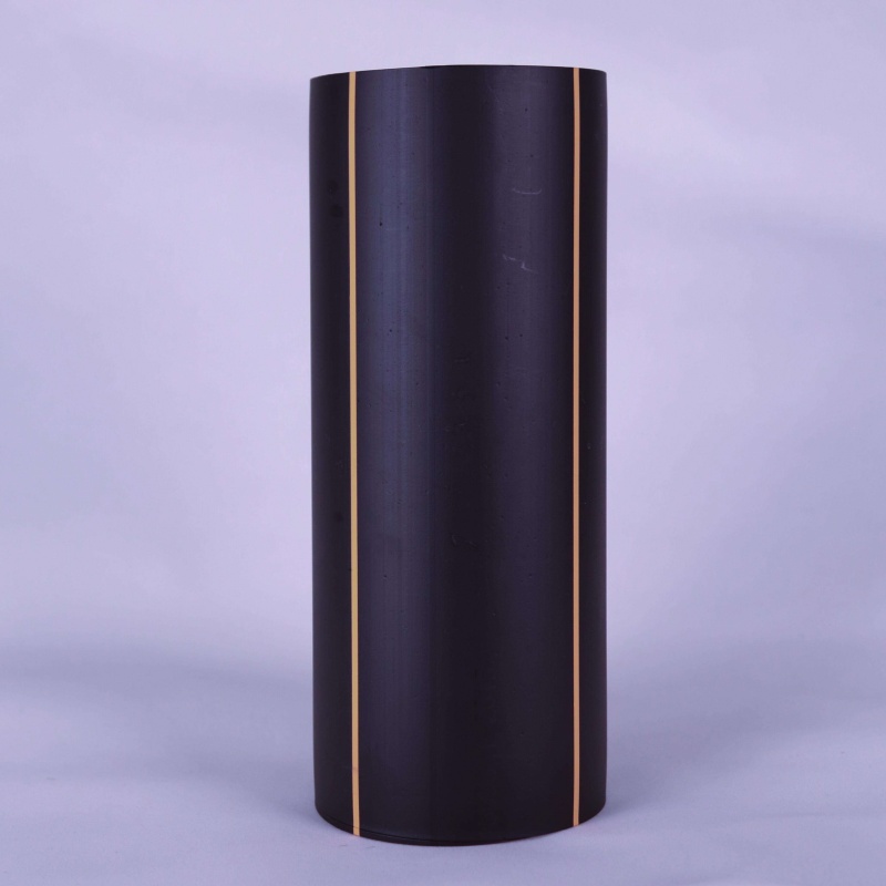 PE Pipe with orange marking line for gas industrial