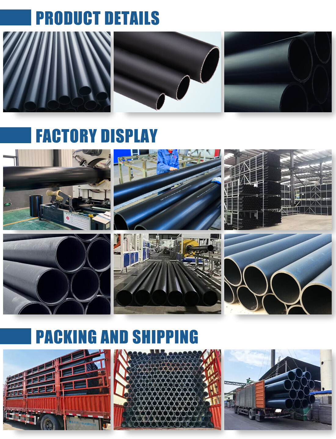 Black HDPE Pipe For Mining详情1100x1260px
