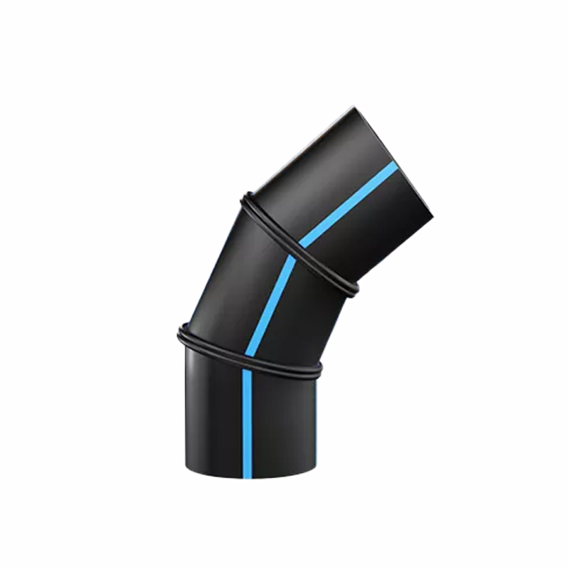Segmented 45-degree PE elbow