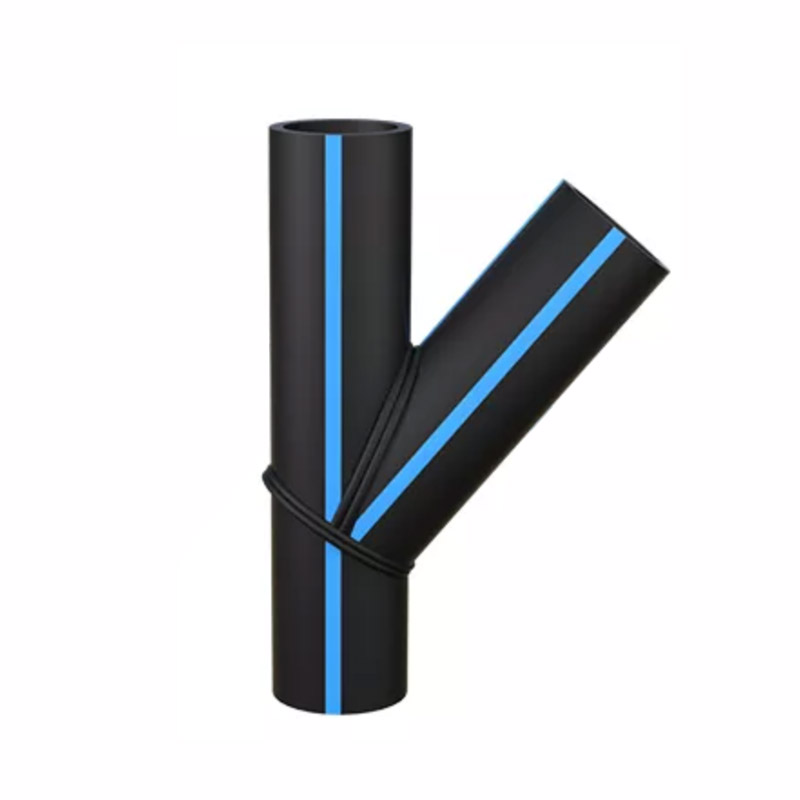 Y-shaped tee PE pipe Y-shaped tee PE pipe