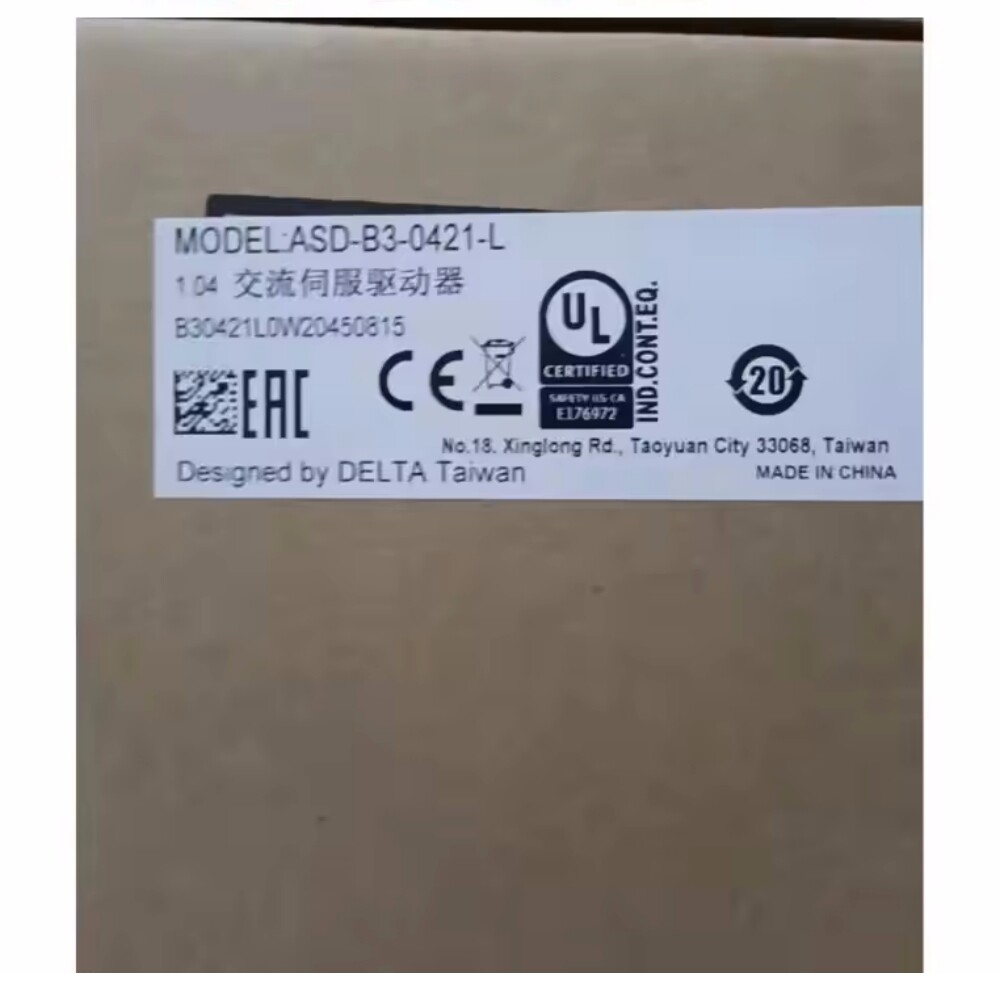 ASD-B3-0421-L/400W Driver Delta Brand New and Genuine inverter test OK Fast Shipping