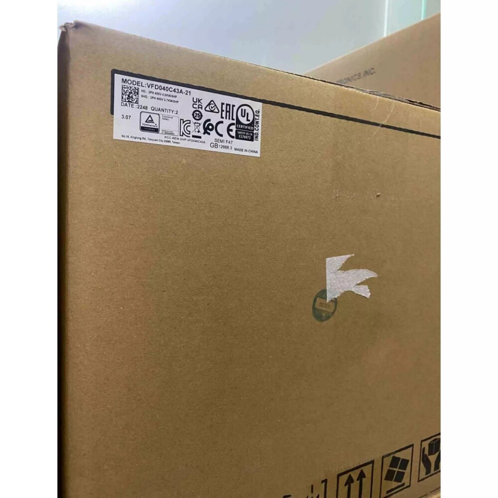 VFD040C43A-21/4KW servo drive Delta Brand New and Genuine inverter test OK Fast Shipping