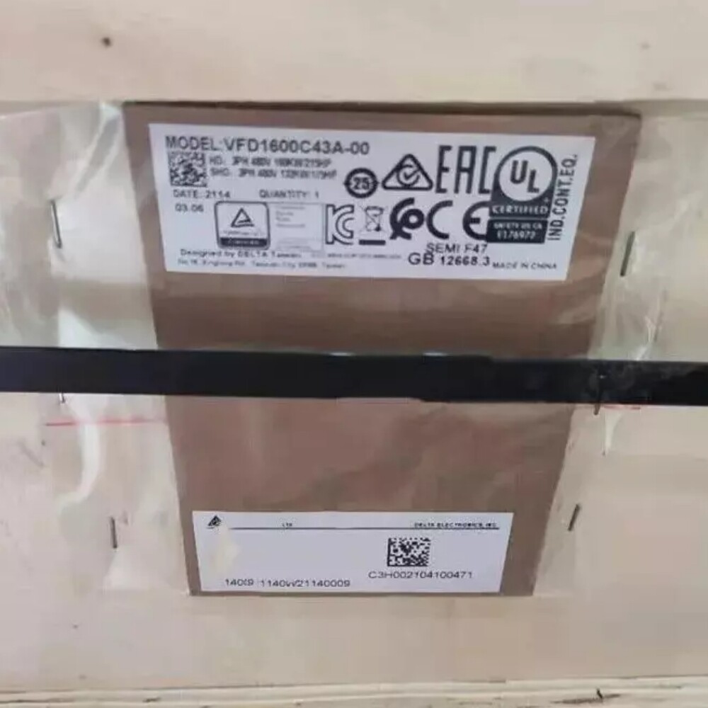VFD1600C43A-00 servo drive Delta Brand New and Genuine inverter test OK Fast Shipping