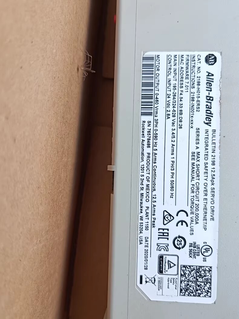 2198-H015-ERS2 Allen-Bradley SFrequency Converter Brand New and Genuine inverter test OK Fast Shipping