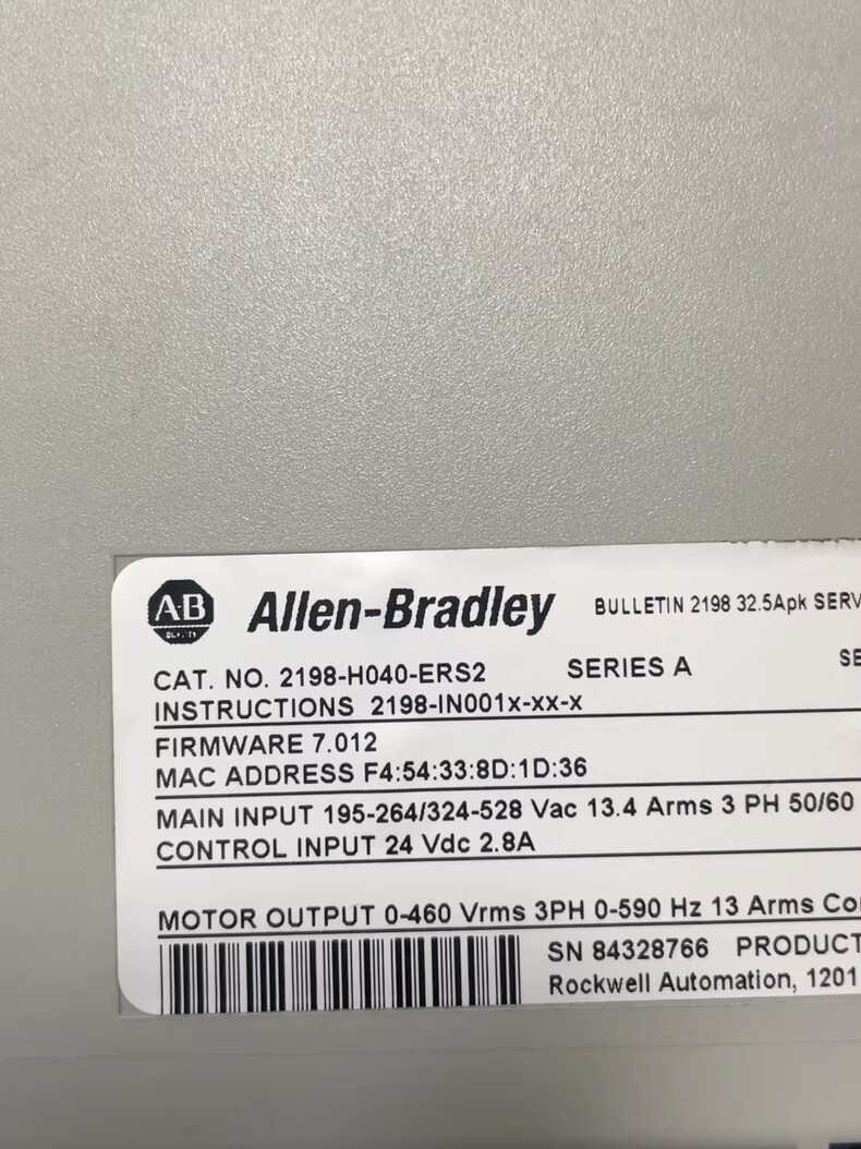 Allen-Bradley servo drive 2198-H040-ERS Brand New and Genuine inverter test OK Fast Shipping