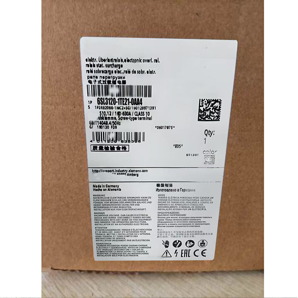 Siemens servo drive 6SL3120-1TE21-0AA4 Brand New and Genuine inverter test OK Fast Shipping