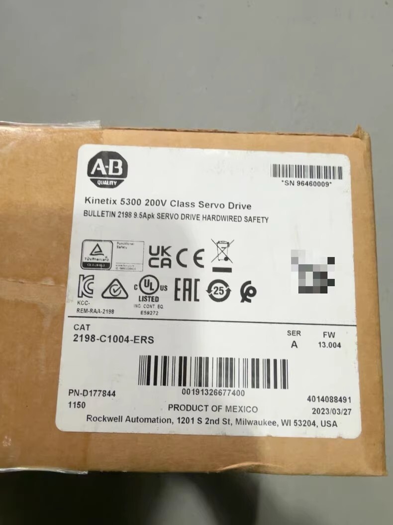 Allen-Bradley servo drive 2198-C1004-ERS Brand New and Genuine inverter test OK Fast Shipping