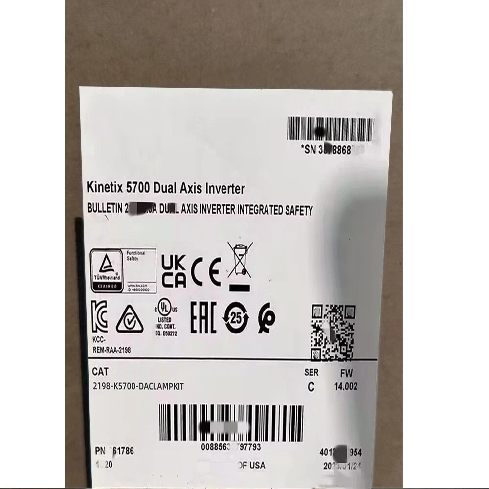 Allen-Bradley 2198-K5700-DACLAMPKIT Brand New and Genuine inverter test OK Fast Shipping