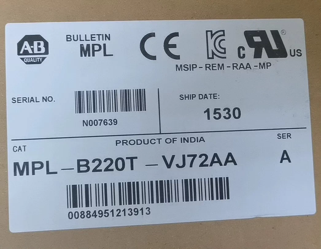 MPL-B220T-VJ72AA Allen-Bradley SFrequency Converter Brand New and Genuine inverter test OK Fast Shipping