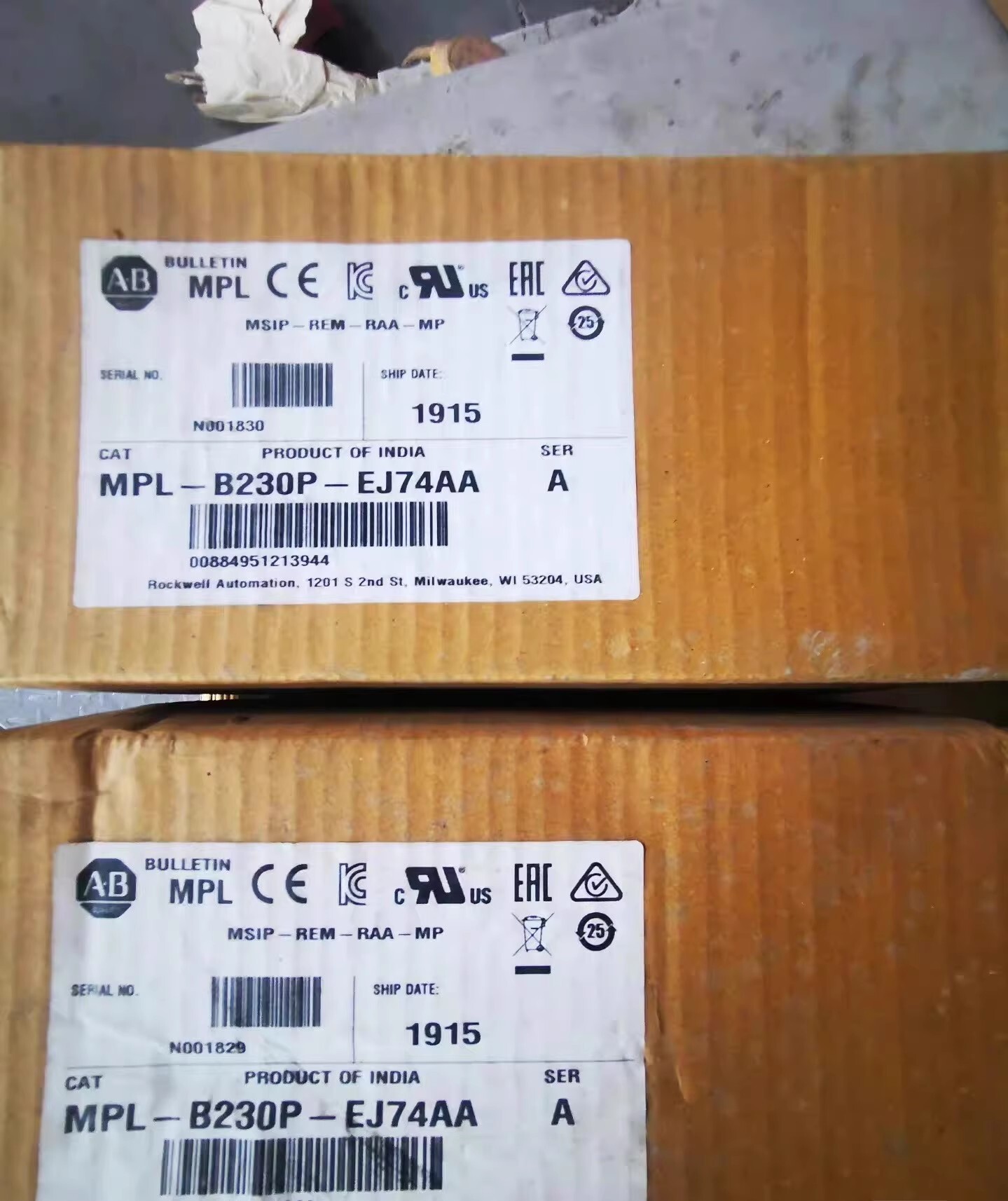 MPL-B230P-EJ74AA Allen-Bradley SFrequency Converter Brand New and Genuine inverter test OK Fast Shipping