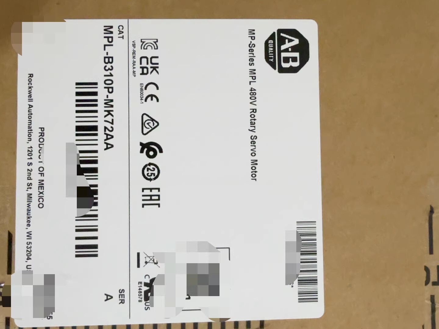 MPL-B310P-MK72AA Allen-Bradley SFrequency Converter Brand New and Genuine inverter test OK Fast Shipping