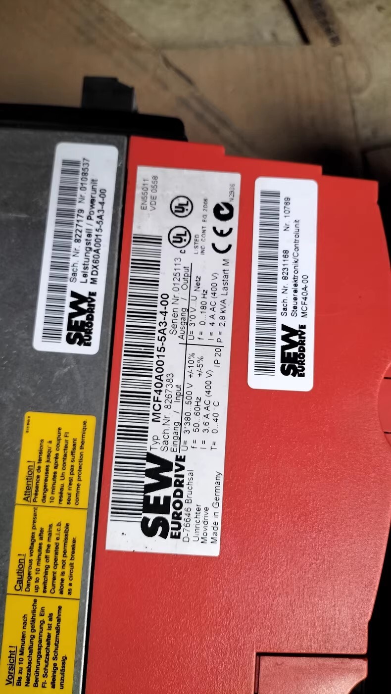 SEW MCS40A0040-5A3-4-00 Frequency Converter Brand New and Genuine inverter test OK Fast Shipping