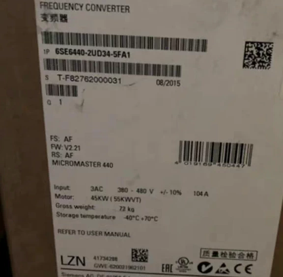 Siemens servo drive 6SE6440-2UD34-5FA1 Brand New and Genuine inverter test OK Fast Shipping