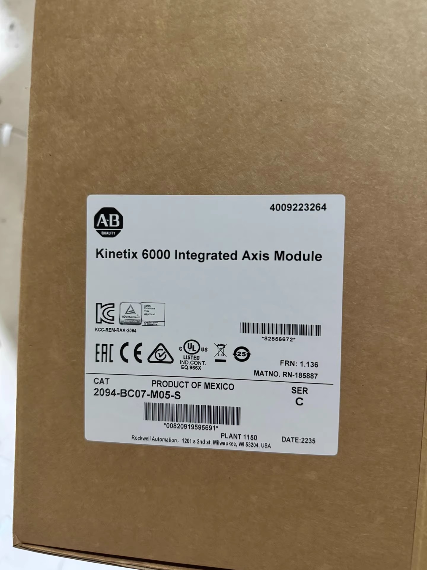 2094-BC07-M05-S Allen-Bradley SFrequency Converter Brand New and Genuine inverter test OK Fast Shipping