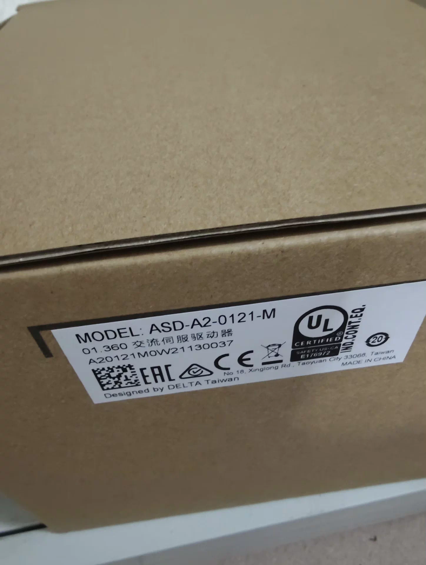 ASD-A2-0121-M delta frequency inverter Servo Drive Servo motor Brand New and Genuine inverter test OK Fast Shipping