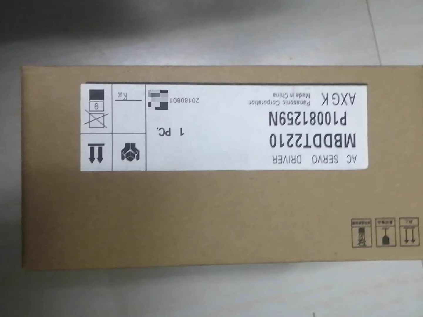 Panasonic MBDDT2210 Servo Motor Brand New and Genuine inverter test OK Fast Shipping