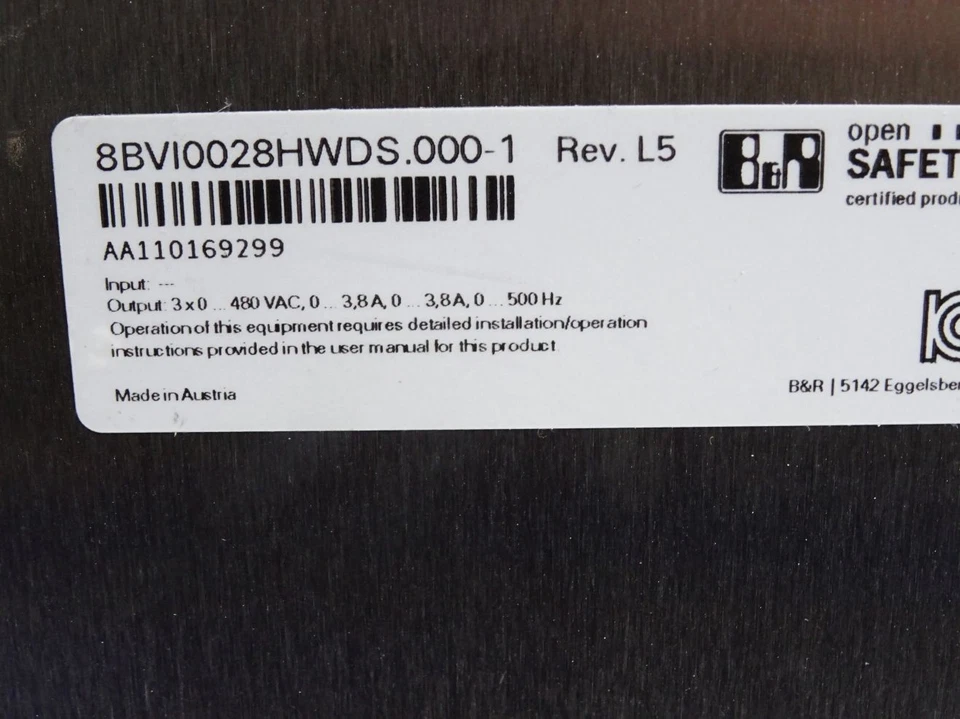8BVI0028HWDS.000 - 1 Servo drive B&R Brand New and Genuine inverter test OK Fast Shipping
