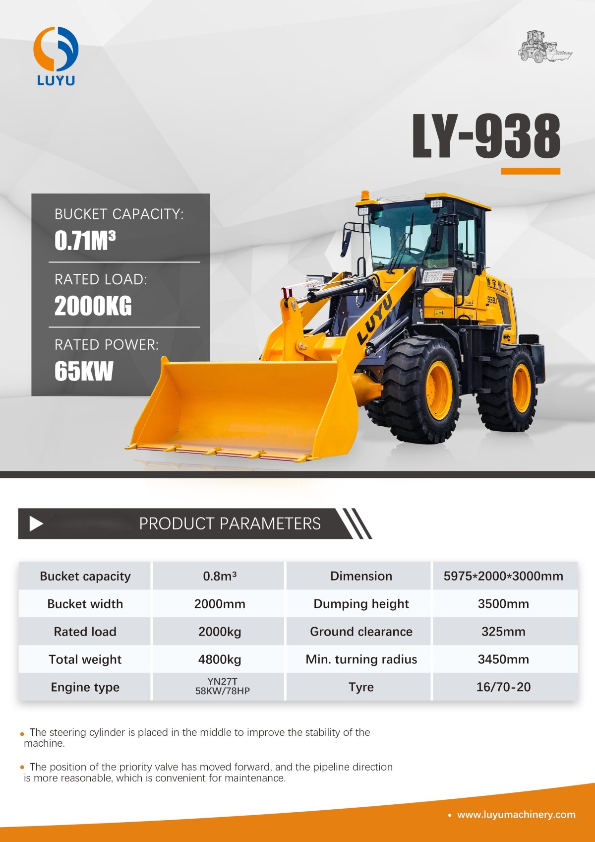 LY938 Mini-Radlader