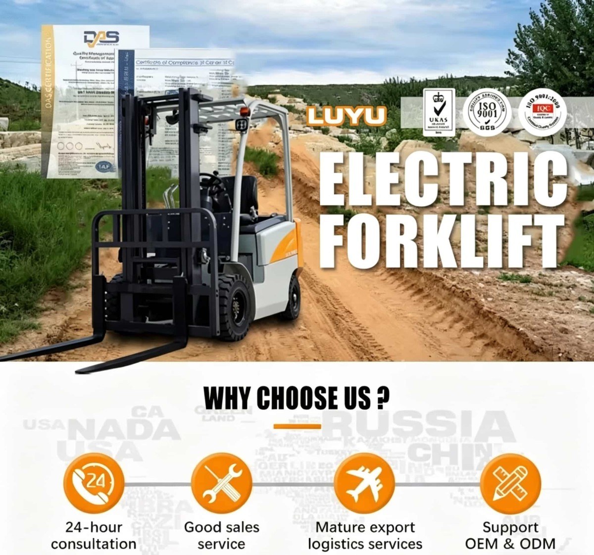 CPD15 1,5Ton Elektro-Gabelstapler