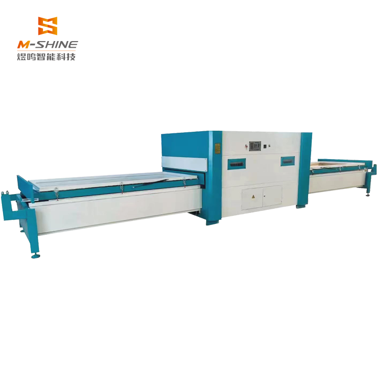 PVC Vacuum Membrane Press Machine for MDF Door Lamination.