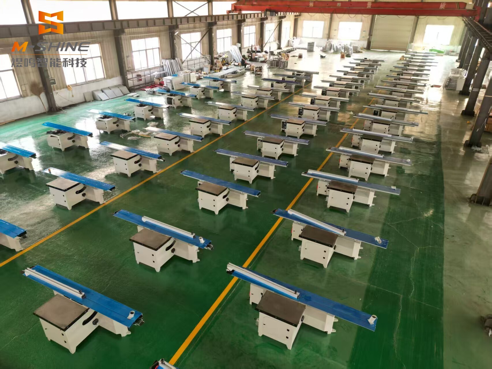 JINAN M-SHINE professional CNC router push table saw for large-scale shipment, standard for wood processing