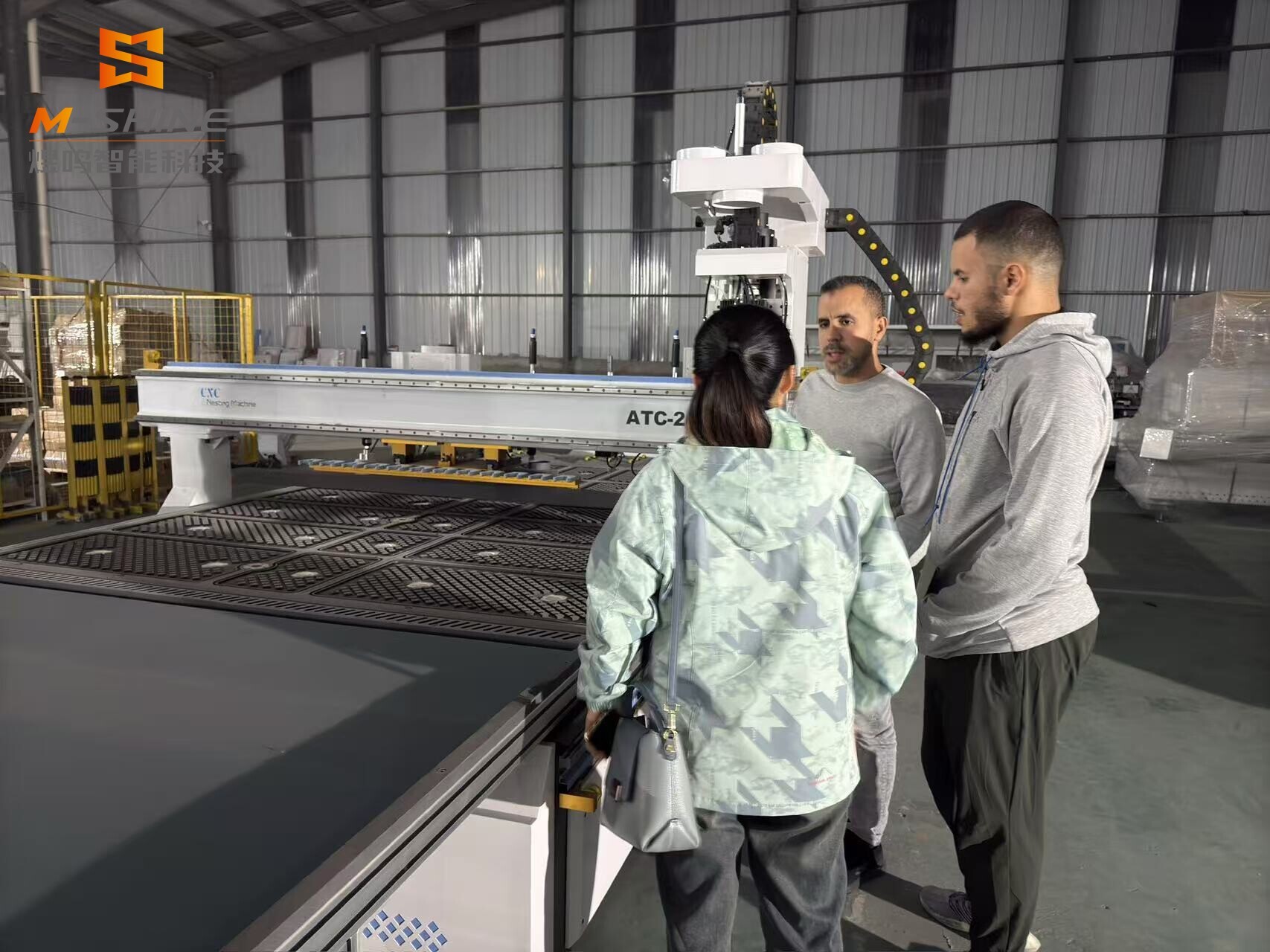 Senior woodworking machinery agent from Brazil, come to M-SHINE for research and ordering