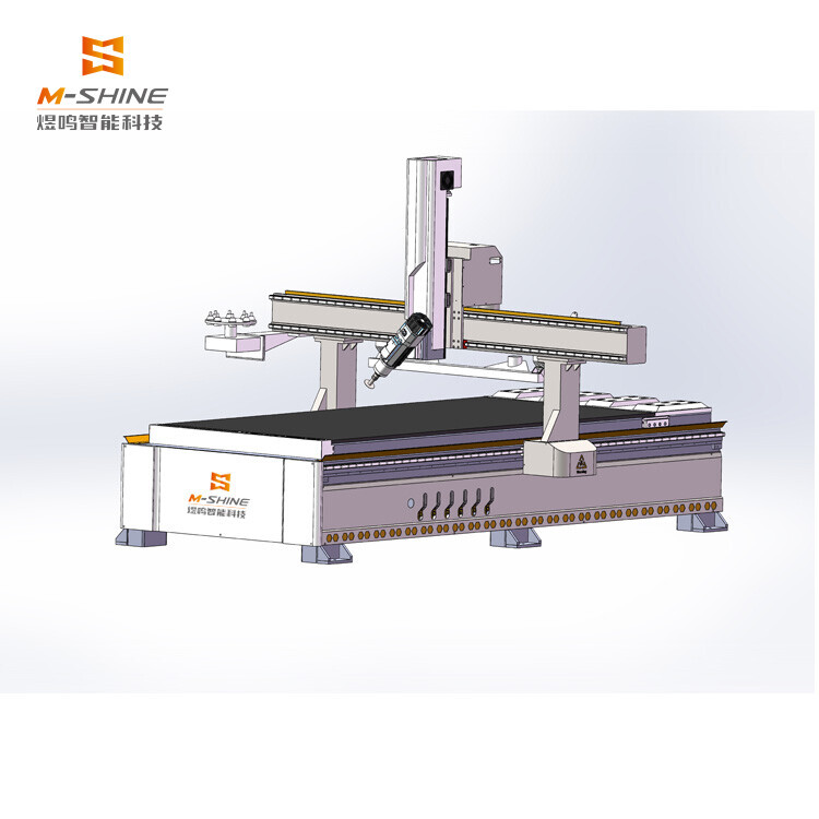 1330 Spindle Swing Carving Machine/Four Axis Swing Head CNC Solid Wood Processing Wooden Door Lock Hole Processing